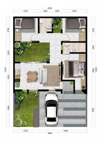 Floor plan for Burgundy-W