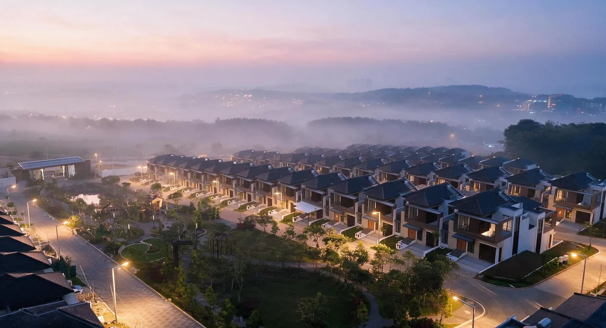Tuscany Hills - Suasana Kawasan Senja (Actual Photo)