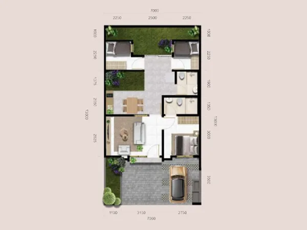 Floor plan for Sicilia 7