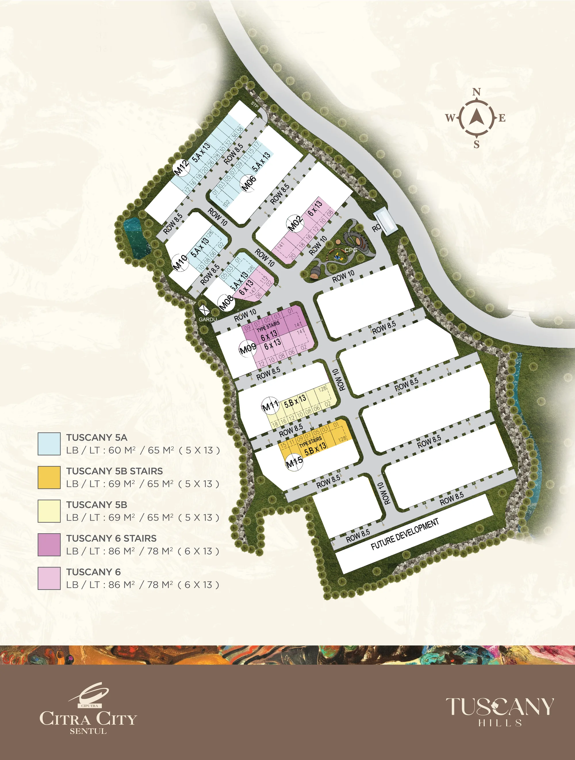Siteplan Tuscany Hills Citra City Sentul