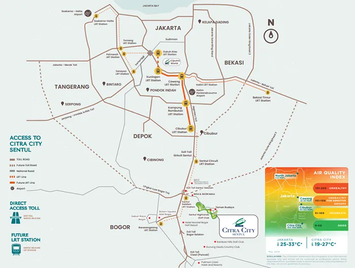 Citra City Sentul Strategic Location